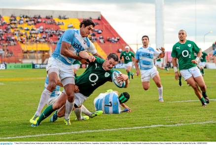 Sexton scores against Argentina in 2014