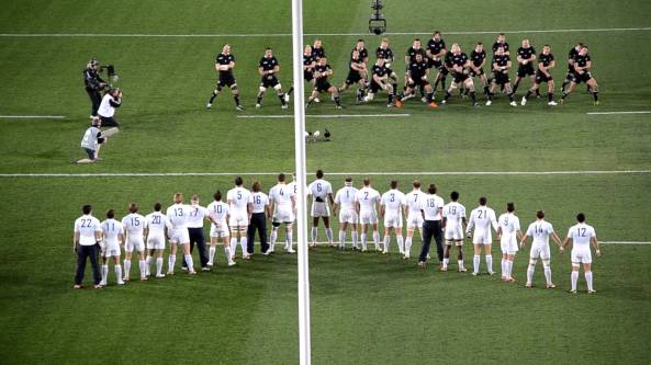 France stare down the Haka in 2011